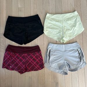 Set of 8 eight Women's Athletic Shorts for Running - Athleta Under Armour Roka